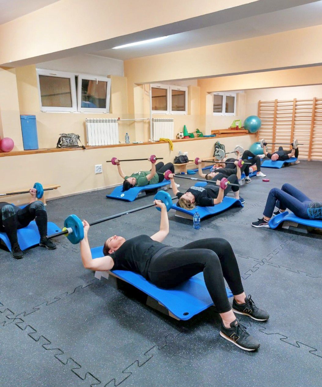 Wnętrze sali fitness